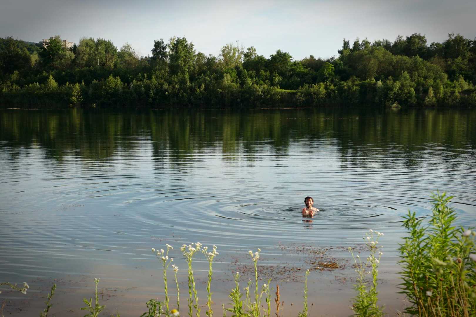 Paddy im Badesee
